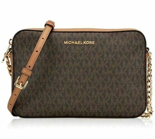 Michael Kors Jet Set Logo EW Crossbody Brown