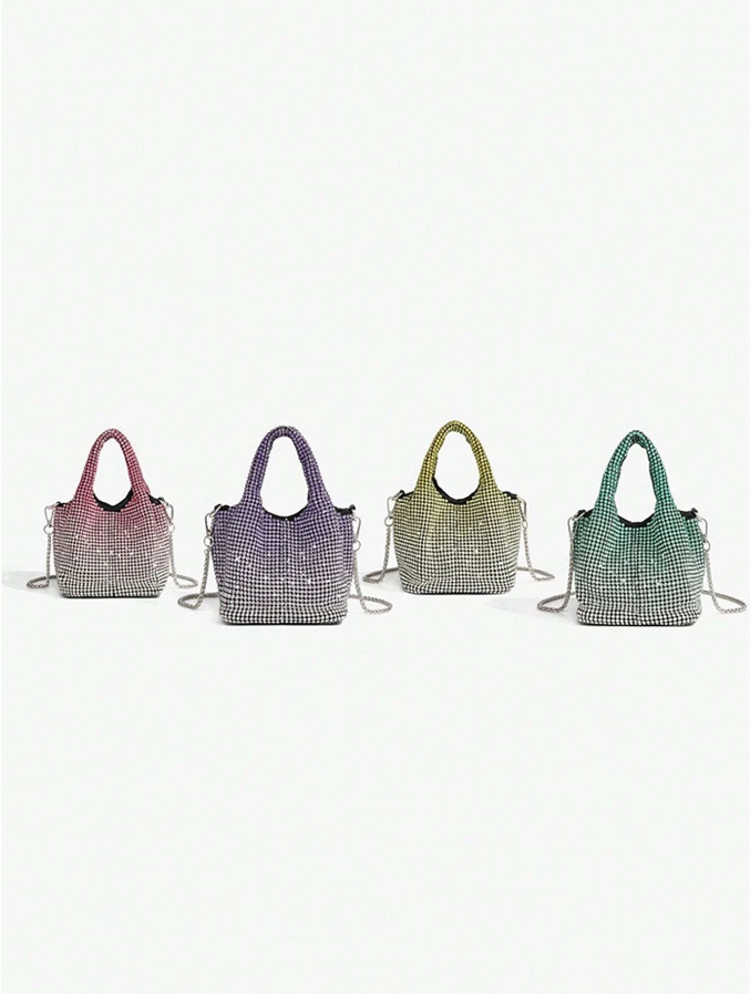 Rhinestone Bucket Bag